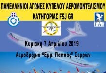 Πανελλήνιο κύπελλο αερομοντελισμού στις Σέρρες αερομοντελισμού