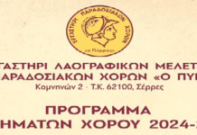 “Πύρρος” Εργαστήρι Παραδοσιακών Χορών: “Έλα κι εσύ στον υπέροχο κόσμο του χορού και της μουσικής” PYRROS