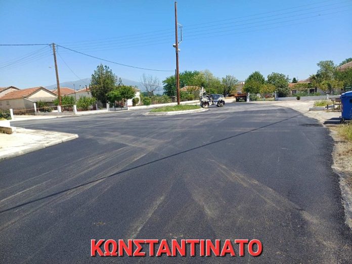 Εργασίες ασφαλτόστρωσης στο οδικό δίκτυο των ΤΚ του Δ.Σερρών