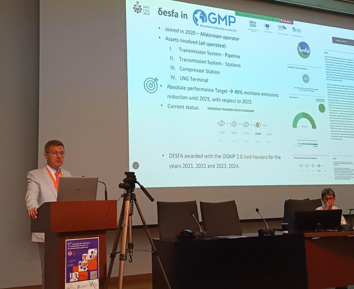 Ο ΔΕΣΦΑ στο 4th SUSTENG 2025 Ενισχύοντας τη δέσμευσή μας για περιβαλλοντική υπευθυνότητα μέσω προηγμένων μεθόδων παρακολούθησης εκπομπών, o ΔΕΣΦΑ συμμετείχε στο 4th International Conference on Sustainable Chemical and Environmental Engineering (SUSTENG2025) που πραγματοποιήθηκε στη Θεσσαλονίκη, όπου ο Senior Manager Κέντρου Λειτουργίας και Συντήρησης Βορείου Ελλάδος Νικόλαος Α. Τσοχατζίδης, παρουσίασε την εργασία: "Σύγκριση μετρήσεων εκπομπών μεθανίου σε επίπεδο πηγής και εγκατάστασης". Στον ΔΕΣΦΑ, στο πλαίσιο της πρωτοβουλίας OGMP 2.0, εργαζόμαστε για την ανάπτυξη και εφαρμογή λύσεων που μας βοηθούν να κατανοούμε καλύτερα, να μετράμε με μεγαλύτερη ακρίβεια και τελικά να μειώνουμε τις εκπομπές μεθανίου στις δραστηριότητές μας. Η συγκεκριμένη έρευνα, που συγκρίνει διαφορετικές μεθοδολογίες μέτρησης, συμβάλλει στη δημιουργία μιας πιο αξιόπιστης εικόνας για τις εκπομπές - ένα ουσιαστικό βήμα προς ένα πιο βιώσιμο ενεργειακό μέλλον. Ακολουθήστε μας στο Google News  στο Facebook και το Instagram και δείτε τα video μας στο TikTok 