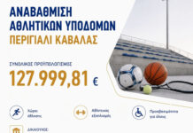 ΑΜΘ – Χρηματοδότηση για την αναβάθμιση αθλητικών υποδομών και προώθηση προγραμμάτων άθλησης στο Περιγιάλι Καβάλας
