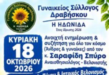 Σύλλογος Γυναικών Δραβήσκου – Ενημέρωση και συζήτηση για την υγεία Γυναικείος Σύλλογος Δραβήσκου εκδήλωση υγεία